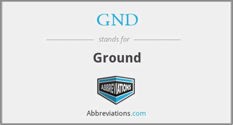 what does gnd stand for